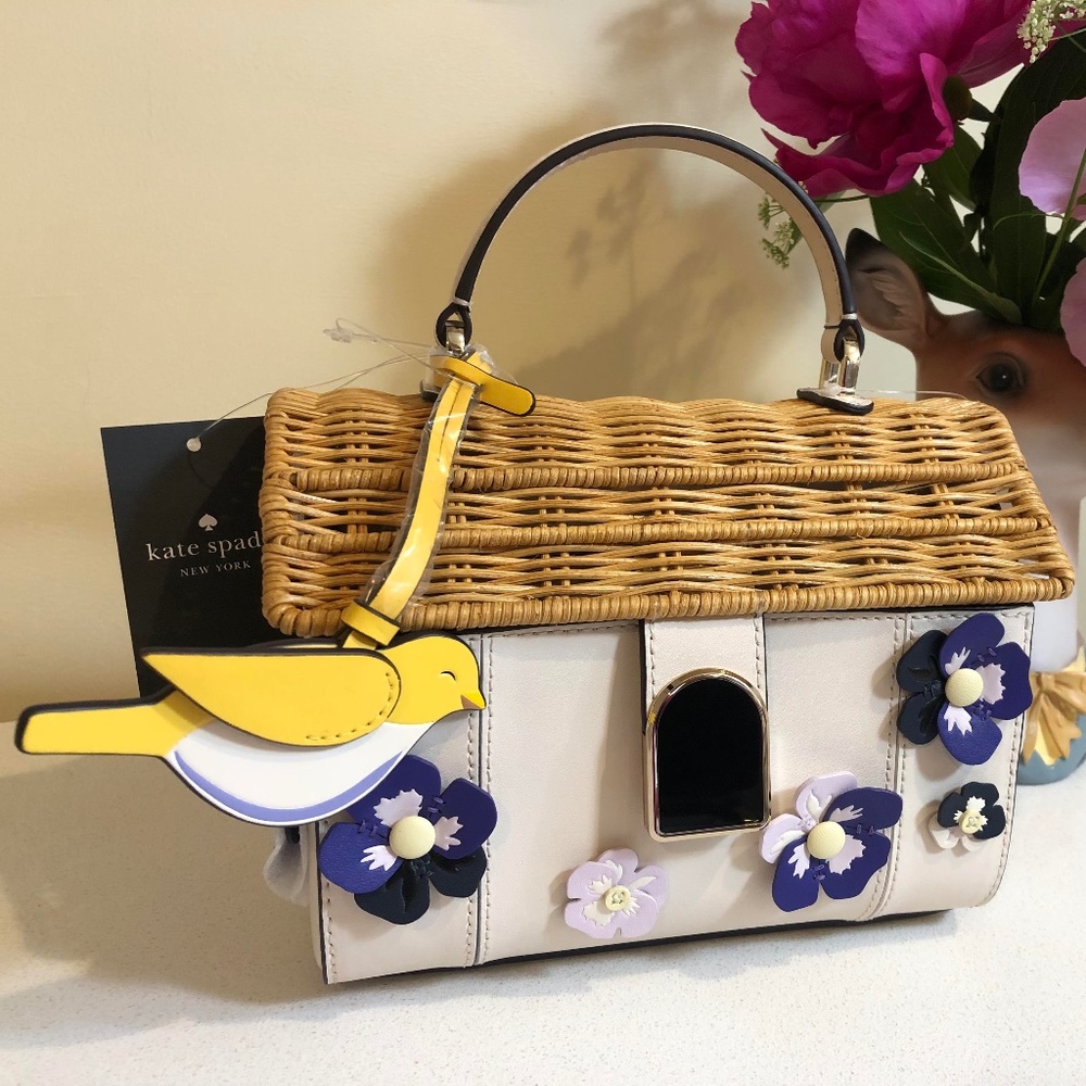 NWT! Kate Spade Wild Petal Birdhouse Crossbody bag
